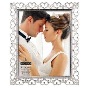 Brand New MALDEN International Designs Heart Wedding Frame 8x10 Photo New in Box